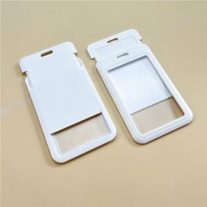 Porta Tarjetas de Identificación de Negocios de Plástico Duro Personalizado, Doble Cara Transparente, con Logotipo Impreso - Product Image 5