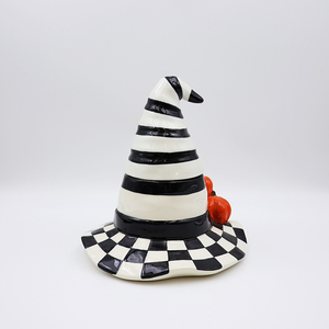 Bán buôn handmade giáng sinh thân thiện với môi tráng men gốm Phù Thủy hat kẹo lọ có nắp đậy biểu tượng tùy chỉnh và màu sắc - Product Image 4