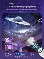 Projecteur d'étoiles USB pour enfants, lampe de nuit galaxie et lune, planétarium rotatif, lampe nébuleuse, lumière d'ambiance pour plafond de chambre, décoration intérieure