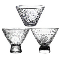 Ensemble de verres à bord doré créatifs pour jus, crème glacée, pudding, dessert, yaourt, smoothie, sundae, pour la maison, les fêtes et les mariages