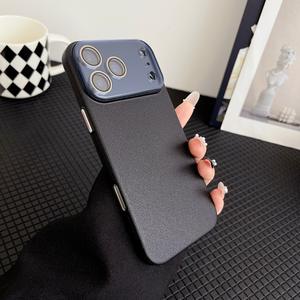 Funda para iPhone 17 Pro Max, textura de piel de lichi, película protectora para lente, cobertura total, a prueba de golpes - Product Image 6