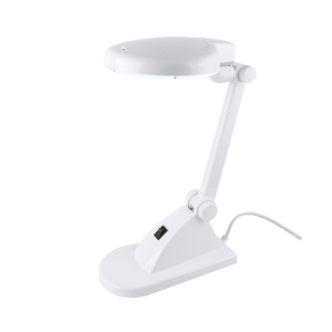 โคมไฟตั้งโต๊ะแบบปรับได้พร้อมฐานรองรับน้ำหนักมาก เลนส์กระจก 3.5 นิ้ว ไฟ LED ขยายภาพ สำหรับอ่านหนังสือ - Product Image 3