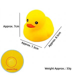 Juguetes <span class=keywords><strong>de</strong></span> Baño <span class=keywords><strong>de</strong></span> Goma con Forma <span class=keywords><strong>de</strong></span> Pato <span class=keywords><strong>de</strong></span> <span class=keywords><strong>3</strong></span> Pulgadas, Impresos Personalizados, con Sellado Inferior que Evita la Entrada <span class=keywords><strong>de</strong></span> <span class=keywords><strong>Agua</strong></span>, Juguetes Únicos para la Bañera para Niños - Product Image 5
