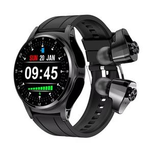 Desain Baru Tahan Air Pemantau Detak Jantung <span class=keywords><strong>Fitness</strong></span> Tracker GT66 Perangkat Kesehatan yang Dapat Dipakai 2 in 1 Jam Tangan Pintar Dengan Earbud - Product Image 2