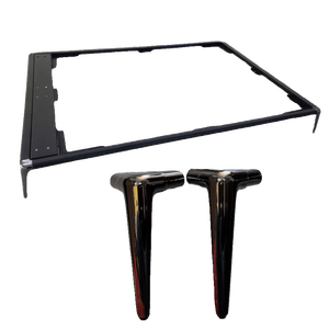 Cadre de lit minimaliste italien 1,8 m, pieds en alliage d'acier noir, quincaillerie en laiton - Product Image 1