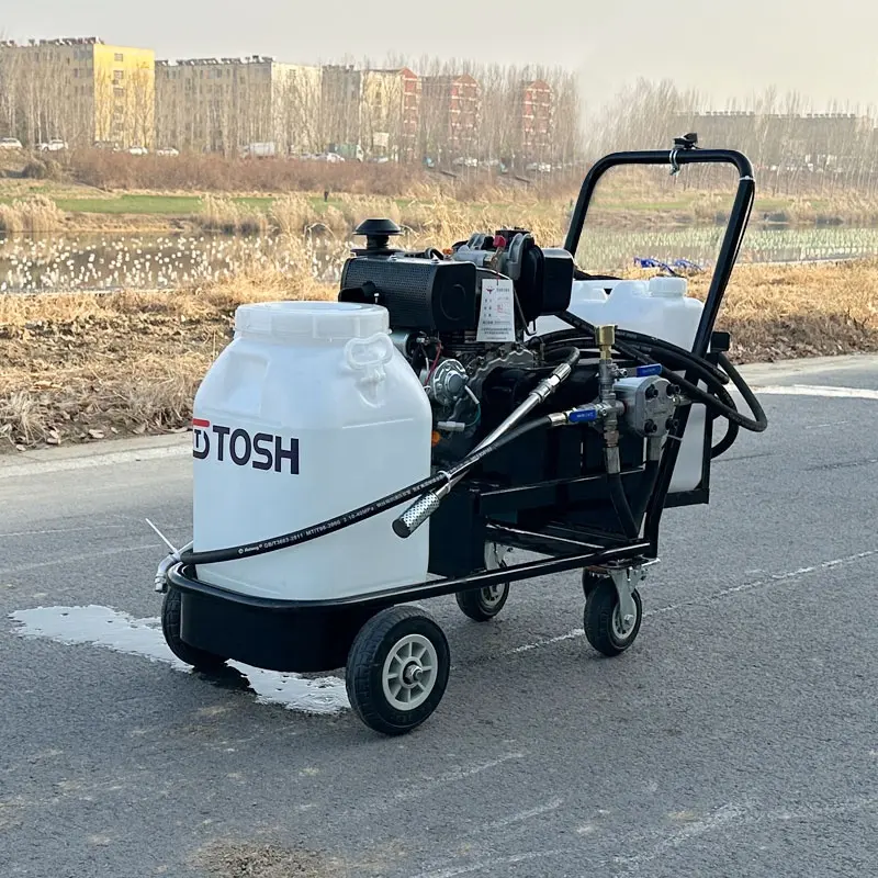 TOSH en uygun fiyatlı küçük asfalt emülsiyon püskürtücü manuel bitüm püskürtücü