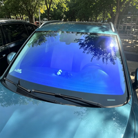Film teinté pour pare-brise de voiture, 72% VLT, effet irisé, changement de couleur violet, UVR 99%, IRR 98%, 2 mil, haute clarté, rejet de chaleur, OEM