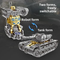 Juguete Robot Tanque Transformable 2 en 1 |   Mini Giroscopio Fidget, Juguete Antiestrés para Niños y Adultos