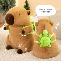 Peluche Capybara Personnalisée en Gros, Adorable Coussin en Forme de Cochon d'Eau avec Sac à Dos, Jouet en Peluche Doux, Cadeau pour Enfants