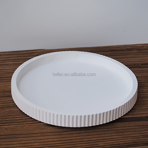 Twller 4Pcs Vase Tray Storage Candle Jar Silicone Mold <strong>Kit</strong> for Gypsum Making DIY Home Decoration Moule En Silicone Pour Platre - Product Image 5