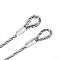 Offre Spéciale 304 acier inoxydable 7x7 câble métallique 2mm câble métallique en acier inoxydable avec œillets