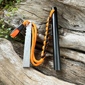 Allume-feu de survie portable pour l'extérieur avec manche en bois et <span class=keywords><strong>grattoir</strong></span> pour le camping en pleine nature - Product Image 1