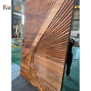 <span class=keywords><strong>Porte</strong></span> d'entrée <span class=keywords><strong>blindée</strong></span> de luxe en bois massif, design moderne, pour extérieur, haute sécurité, anti-effraction - Product Image 5