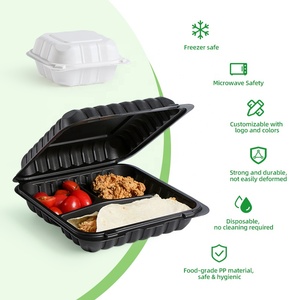 Yangrui 30oz 34oz nóng lạnh thực phẩm đông lạnh Hộp bao bì Togo hộp PP vuông takeout bữa ăn chuẩn bị container dùng một lần - Product Image 4