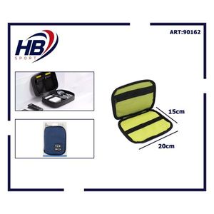 Sac de rangement pour équipement sportif HB 20x15cm avec compartiment en maille, étui de transport organisé pour accessoires électroniques - Product Image 3