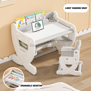 2023 Baby Montessori Educational Creative Art Painting Drawing <strong>Desk</strong> Set Kids Building Block <strong>Table</strong> - Product Image 4