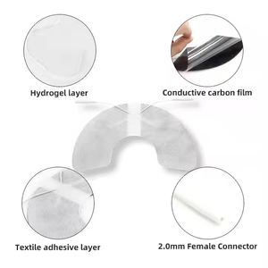 SKYFOREVER Coussinets de remplacement TENS durables pour l'épaule avec fils conducteurs à broches de 2,0 mm pour appareil EMS universel - Product Image 4