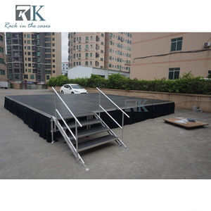 RK Aluminum <b>Stage</b> <b>Platform</b> Rectangular Modular Quick Install Black <b>Stage</b> Truss - Product Image 6