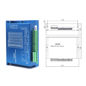 Kits de Motor Paso a Paso de Bucle Cerrado Wavetop-auto JSS Nema34, Eje de 14mm, <span class=keywords><strong>HSS86</strong></span>+86HSE12N-BC38, 12N.m para Máquina de Grabado CNC - Product Image 2