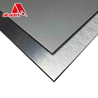 Panneau composite en aluminium anti-moisissure pour revêtement mural extérieur, façade de bâtiment extérieur, Alucobond 4 mm, panneaux composites pour murs