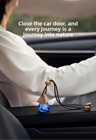 Diffuseur de parfum pour voiture en verre cristal géométrique à facettes, pendentif diffuseur d'aromathérapie longue durée, vente en gros