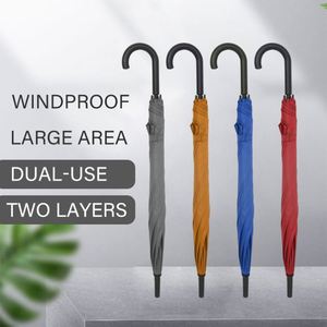 Parapluie de golf promotionnel automatique grand format 27 pouces coupe-vent pour adultes avec impression de logo - Product Image 2