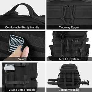 Mochila Táctica de 50L, Unisex, para Adultos, Sistema Molle, para 3 Días, Resistente al Agua, para Senderismo - Product Image 5
