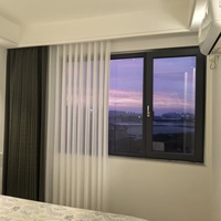 Ventanas Corredizas de Aluminio con Rotura de Puente Térmico, Doble Acristalamiento, Apertura Fija, para Cocina, con Aislamiento Térmico y Anticorrosión