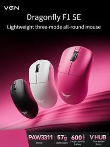Souris sans fil VGN Dragonfly F1 SE, légère (57 g), capteur PAW3311, 12000 DPI, 1000 Hz, tri-mode, pour Dota 2/Valorant/CSGO - Product Image 2