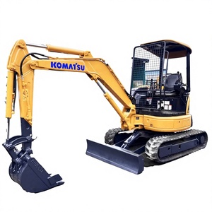 Mini-excavatrice Komatsu PC30MR d'occasion du Japon, excavatrice à chenilles en caoutchouc de 3 tonnes |   Mini pelle originale avec godet de 0,2 m et moteur Kawasaki - Product Image 1