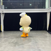 Costume gonflable personnalisé de mascotte canard, costume gonflable de mascotte marchante de 2m, costumes gonflables publicitaires de canard pour adultes