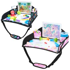 Free sample Waterproof Collapsible <b>Storage</b> Stable <b>Car</b> Lap Tray Kids Travel Tray Toddler <b>Car</b> Back <b>Seat</b> Play Tray - Product Image 1