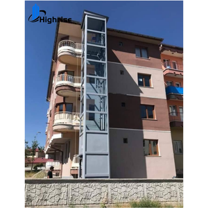 Ascensor Hidráulico Exterior para Residencias, Elevador para el Hogar de 4 Pisos, <span class=keywords><strong>Ascensores</strong></span> para Exteriores - Product Image 1