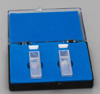 QUEEN QM8854 2 pièces 10ml-50ml Cuvettes en quartz poli pur à 99,99% pour analyseur de biochimie