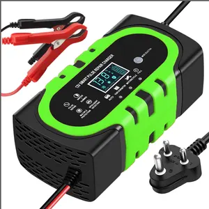 Atacado Alta Qualidade Car 12V 1A LCD Display Smart Battery Charger