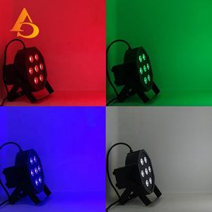 Equipo de Fiesta de Alta Calidad, 7 Piezas, Luz Plana de 10w, Foco LED RGBW de Plástico para Escenario - Product Image 6