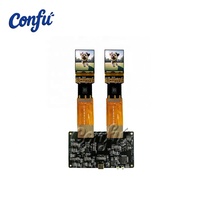 CONFU Écran AMOLED IPS double 1,35 pouce 3552x3840, résolution 4K haute luminosité, carte pilote USB-C MIPI DSI pour VR AR HMD
