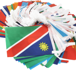 ธงชาติแบบกำหนดเองคุณภาพสูงพร้อมสายแขวนสำหรับการแข่งขันฟุตบอลปี 2026 จำนวน 48 ธง สำหรับตั้งโชว์ทั้งในร่มและกลางแจ้ง - Product Image 4