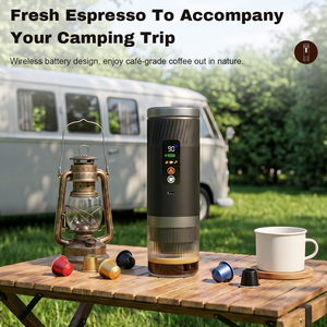 Factory Custom <b>Coffee</b> Maker 3-in-1 20 Bar Digital <b>Coffee</b> <b>Machine</b> Stainless Steel Capsule Ground <b>Coffee</b> Portable Espresso Maker - Product Image 2