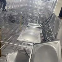 Réservoir d'eau commercial extra-large en acier inoxydable 304/316L, réservoir sous pression personnalisable, adapté à divers domaines, 50000L/heure