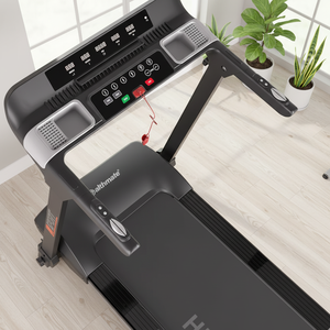 Tapis de course électrique pliable 2.0HP avec écran LED, plateau ABS, plage de vitesse 1.0-16km/h, inclinaison standard pour l'exercice cardiovasculaire à domicile - Product Image 2