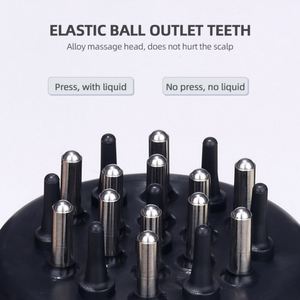 Peine de Silicona Portátil para Masaje del Cuero Cabelludo, Cepillo de Masaje para Salón de Belleza, Equipo para Aplicación de Aceites Esenciales - Product Image 2