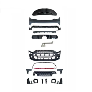Kit carrosserie PP <span class=keywords><strong>2022</strong></span> pour lifting, pare-chocs avant, diffuseur arrière, tuyau d'échappement, aileron arrière pour <span class=keywords><strong>JCW</strong></span> <span class=keywords><strong>MINI</strong></span> F55/F56/F57 - Product Image 1
