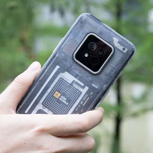 AGM X6 Phantom Android 14 Octa Core 5G LTE Rugged Smartphone Temperature Measurement Spanish Support IP68/IP69K Waterproof