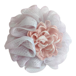 <span class=keywords><strong>Loufa</strong></span> <span class=keywords><strong>Loufa</strong></span> en plastique multifonctionnelle bicolore en forme de fleur maille mignonne boule de douche bain exfoliant bain simple - Product Image 3