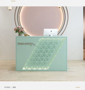 Mostrador de Recepción Moderno y Económico para Salón de Belleza, Hotel u Hospital, de Madera Sólida, Extensible y Ajustable, Venta Directa de Fábrica Sincoo - Product Image 3