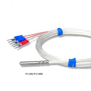 Pasokan WMN Wzp 035 0-999 Thermocouple K-type Pt100 RTD Jenis Tahan Air Antiseptik Thermocouple Sensor Probe