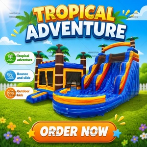 Vente en gros de châteaux gonflables pour enfants <span class=keywords><strong>pas</strong></span> chers, toboggan <span class=keywords><strong>gonflable</strong></span>, château <span class=keywords><strong>gonflable</strong></span> 7mx4mx5m PVC 1500KGS, garantie 3 ans - Product Image 1