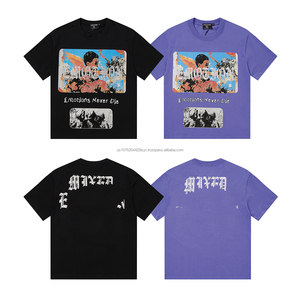 เสื้อยืดโอเวอร์ไซส์พิมพ์ลายกราฟิกสตรีทแวร์ ผ้าคอตตอน 100% คุณภาพสูง ขายดี น้ำหนักมาก รุ่น Mixed Emotion สำหรับผู้ชาย - Product Image 1