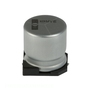 ตัวเก็บประจุแบบติดพื้นผิว100 uF ตัวเก็บประจุแบบ EMVE101ARA101MKE0S 100 uF 20% 100V SMD - Product Image 1